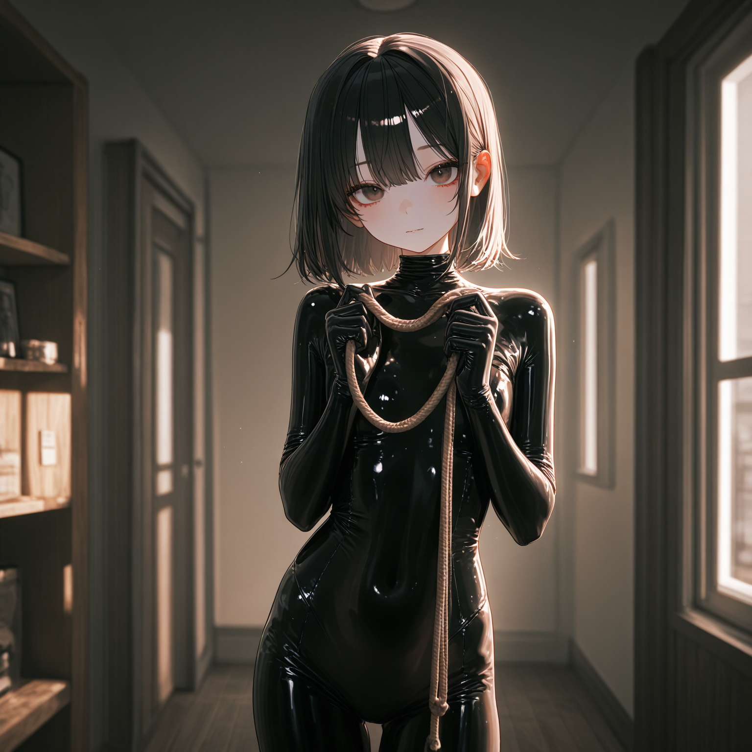 家の中に連れ去られた