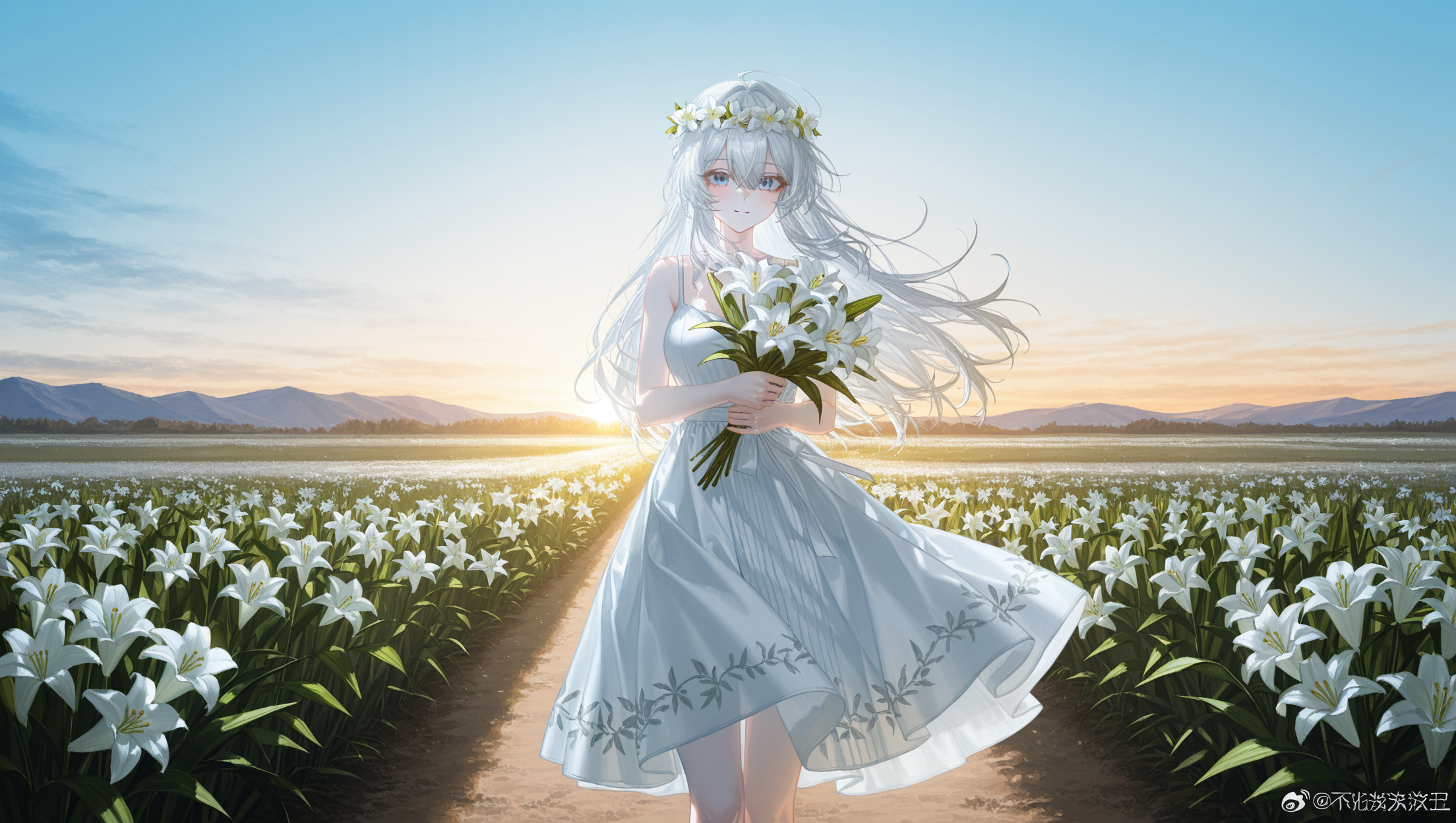 百合畑の出会い