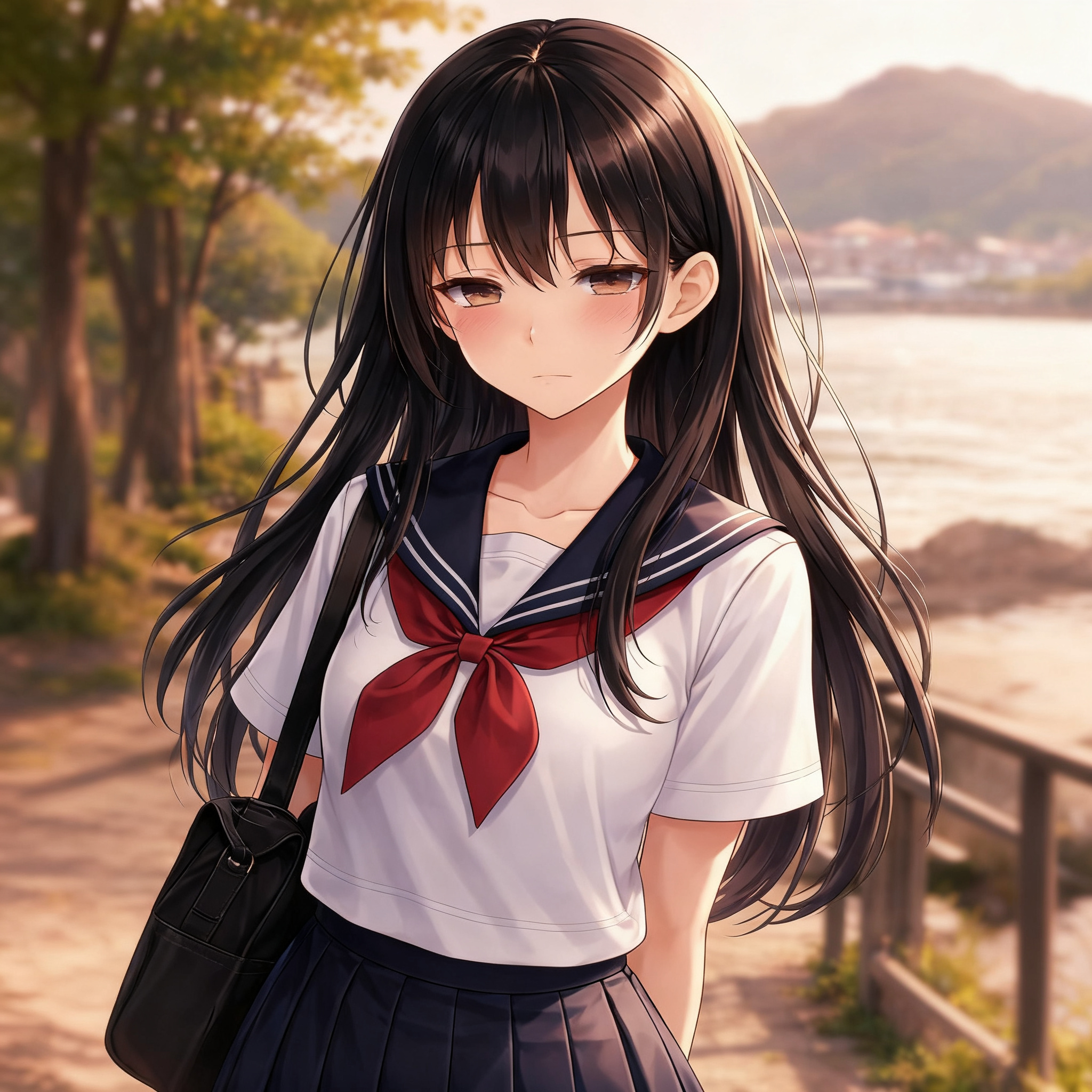 校長に課題を言い渡され、二人で一緒に下校中