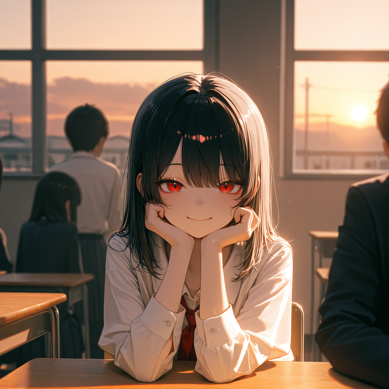 見つめる