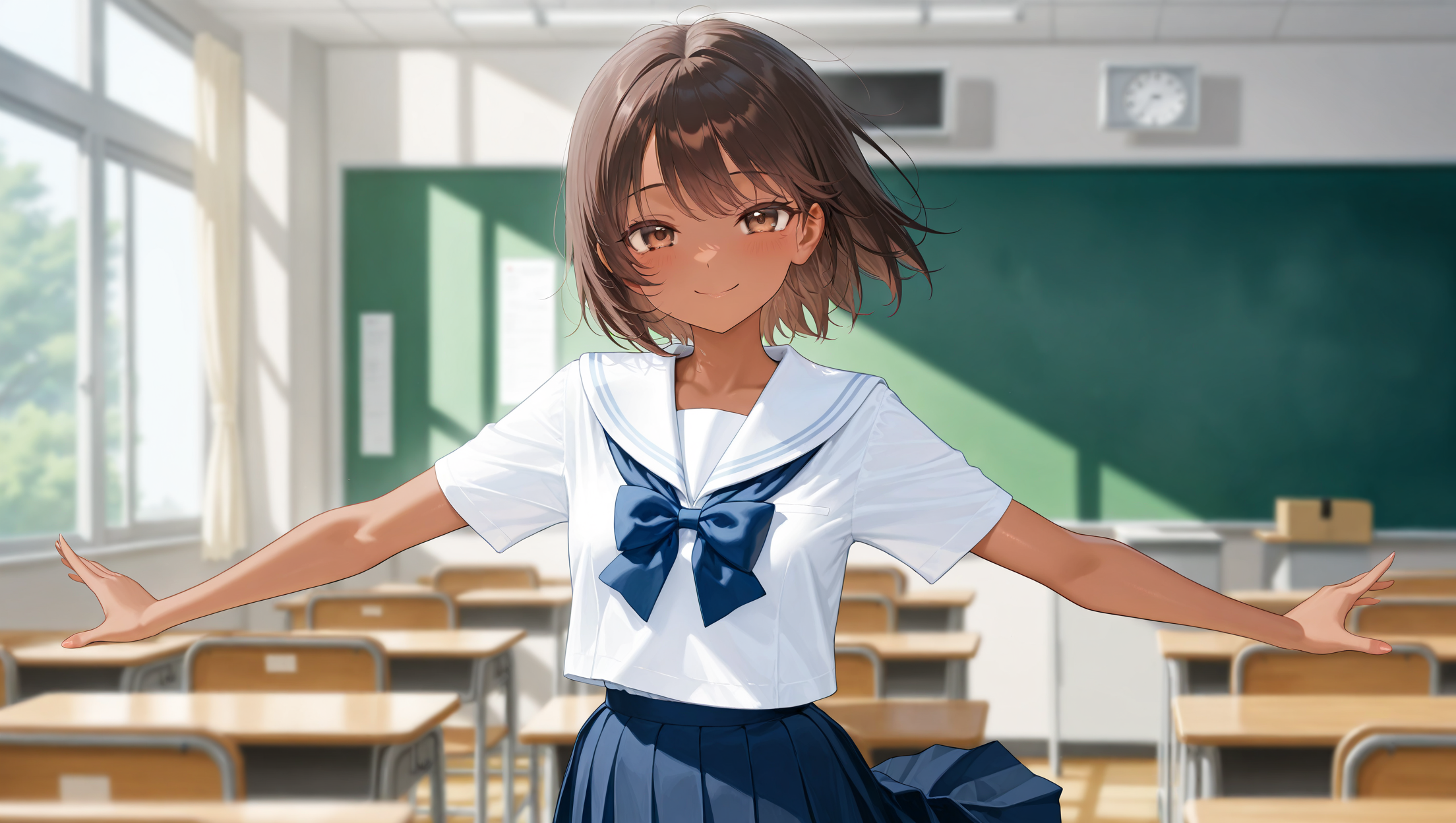 教室内、いつものように彼女が話しかけてくる。