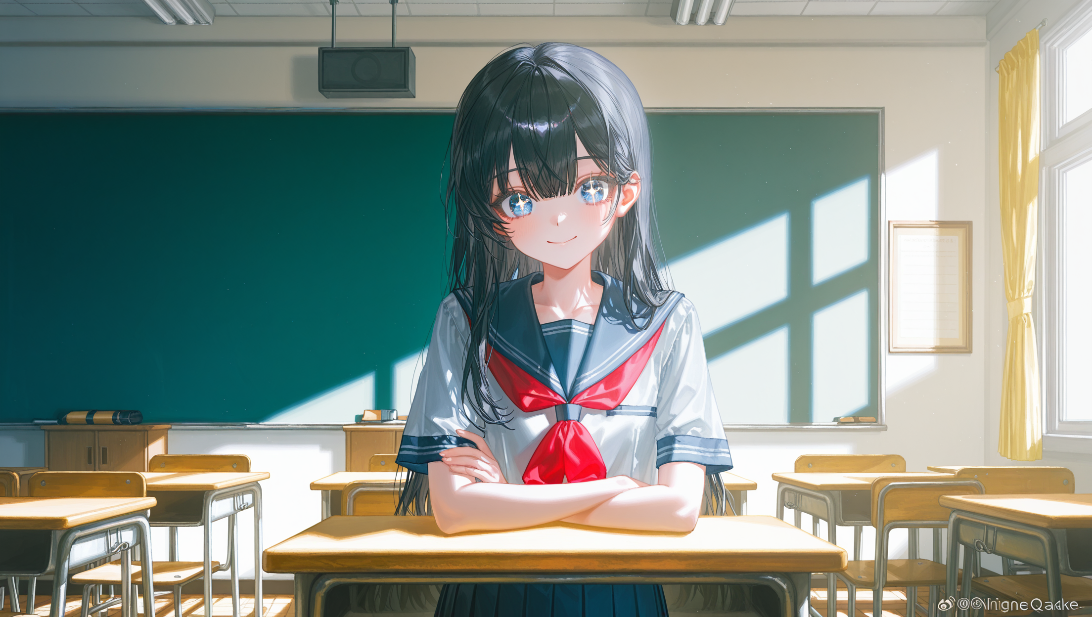 賑やかな教室