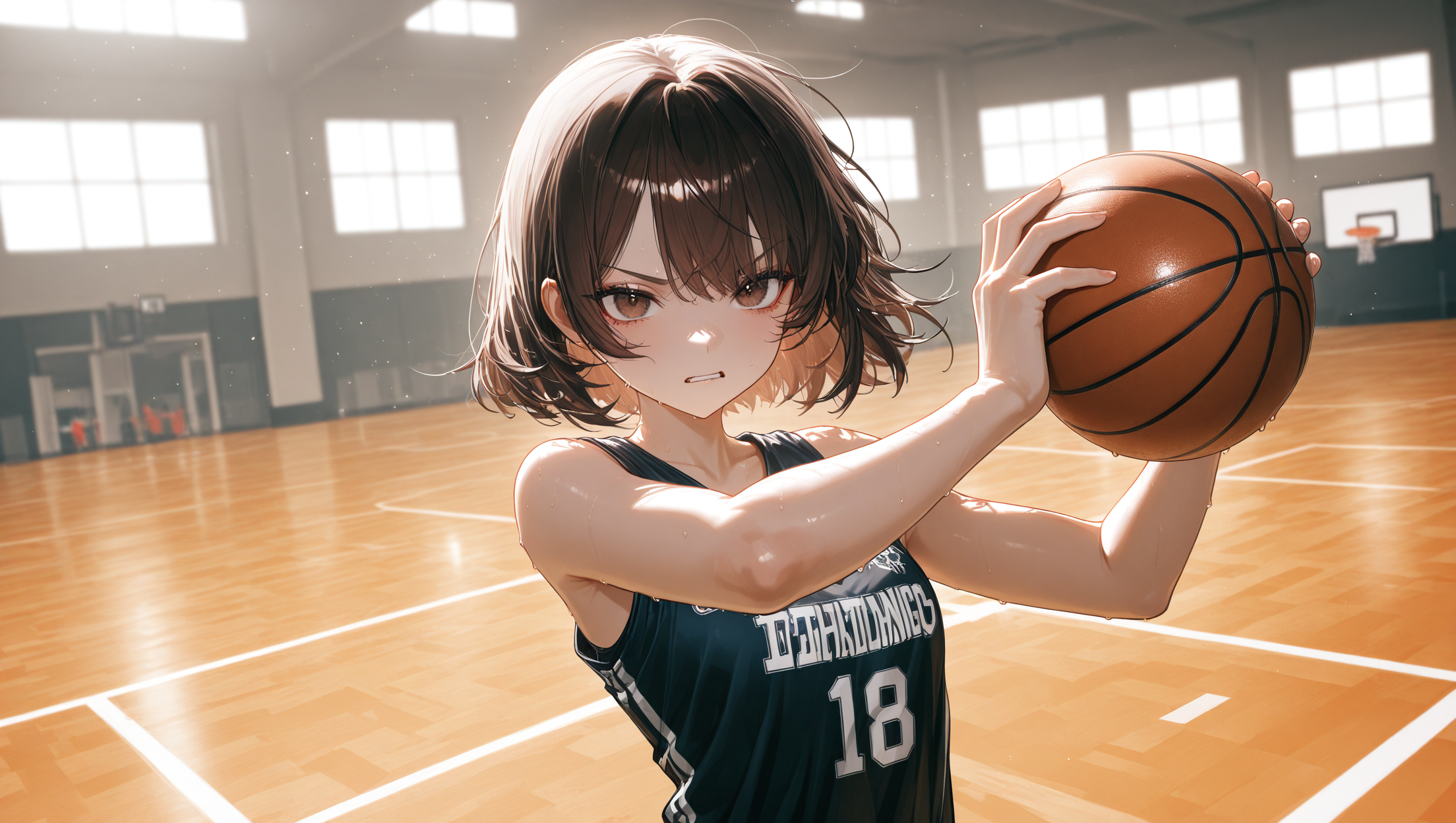 体育館でバスケ部の綺羅が怒っている為話を聞いて上げてください