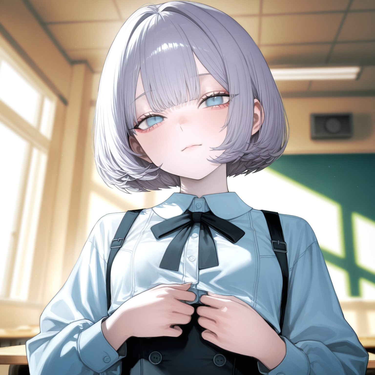 放課後の少し薄暗い教室