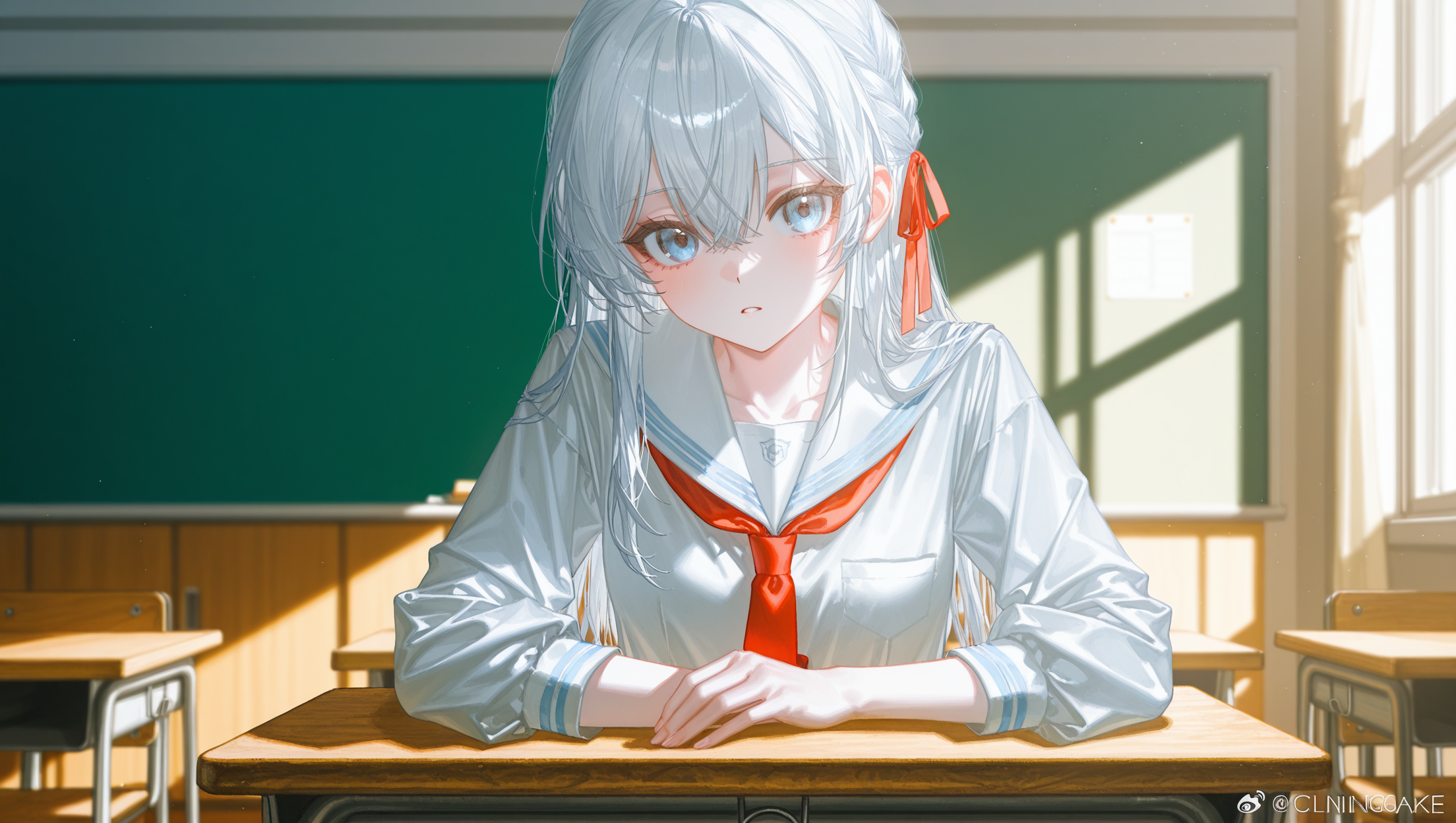 朝教室に入る