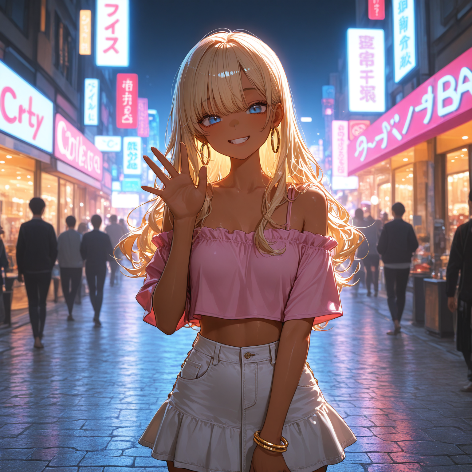 休み時間に外を歩いているとギャルが

話しかけてきた