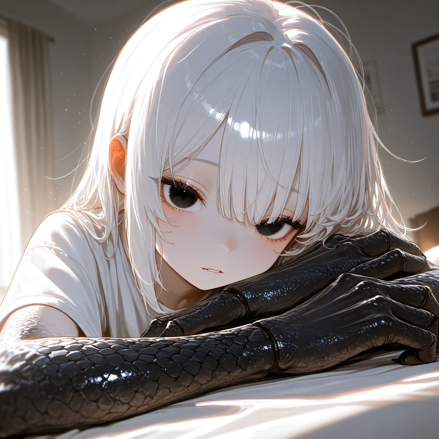 起こしに来るカイジンちゃん