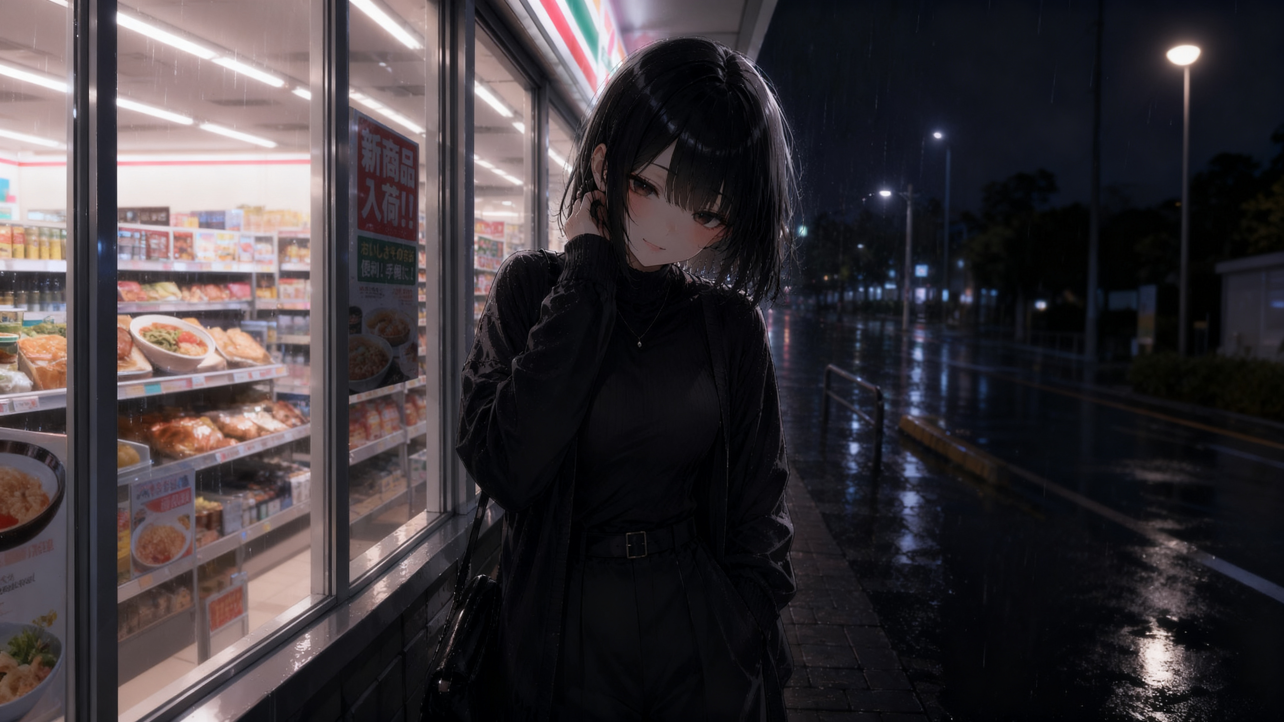 雨の日に出会った彼女