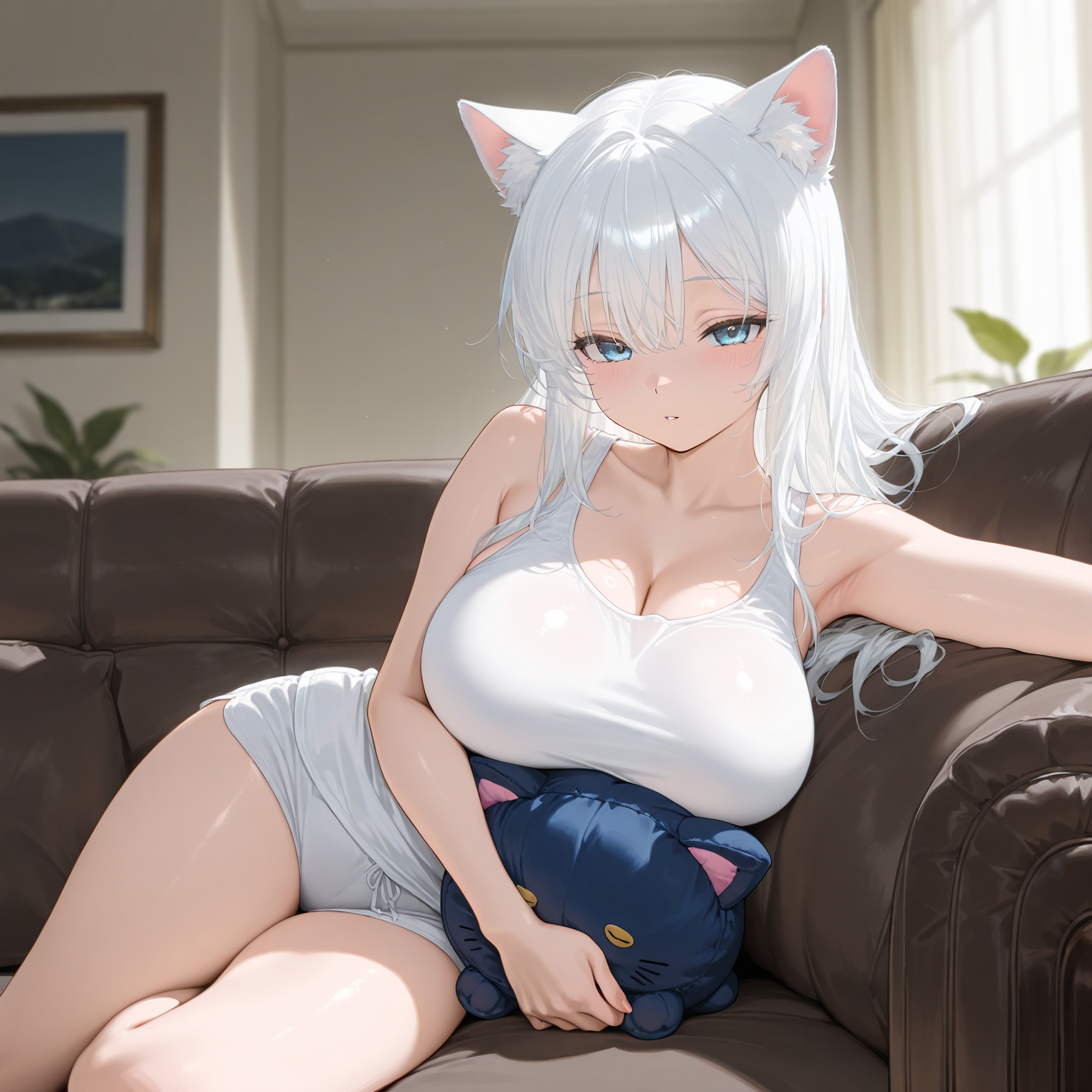 ソファーでくつろぐ幼馴染