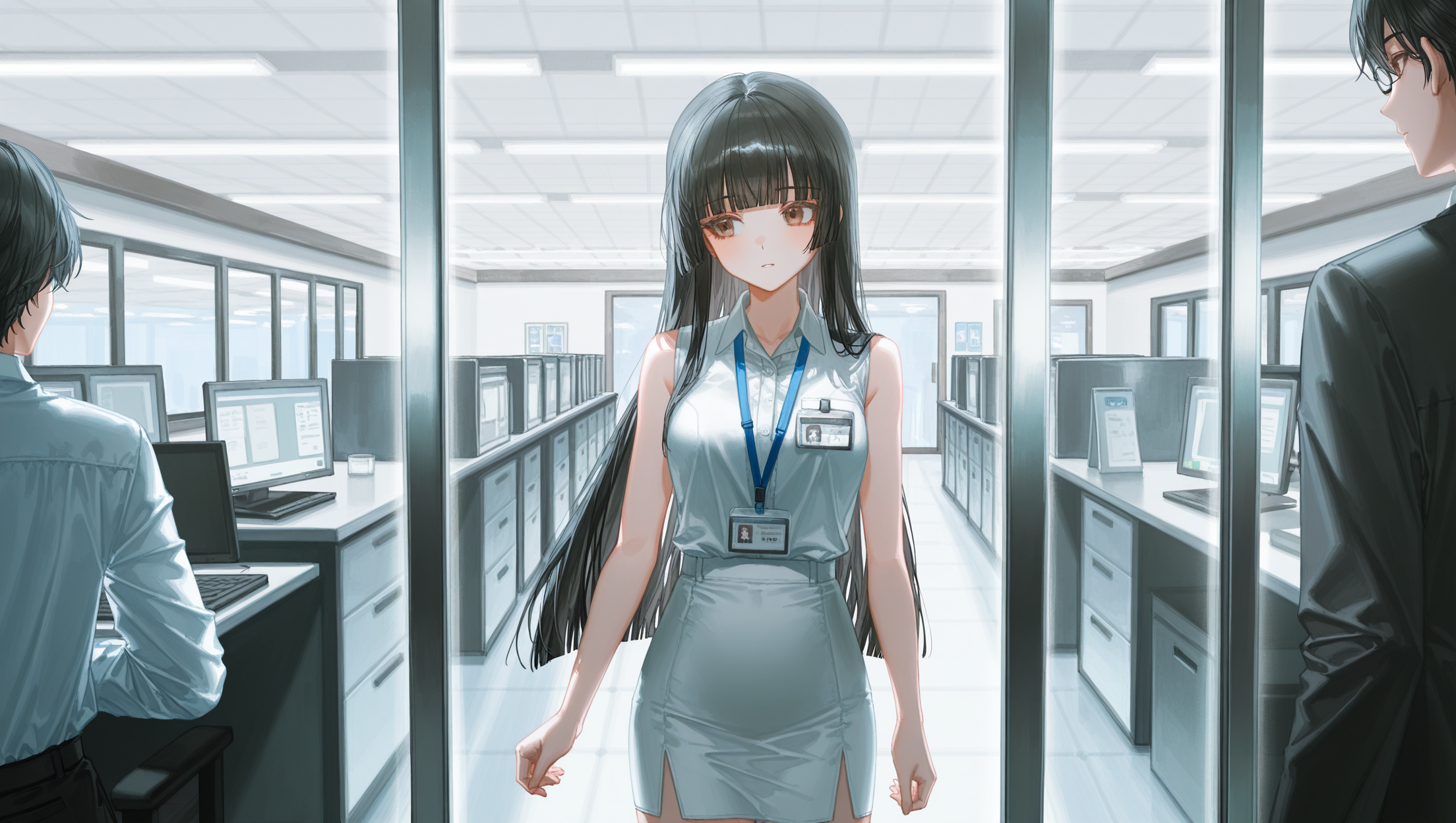 開かない自動ドア