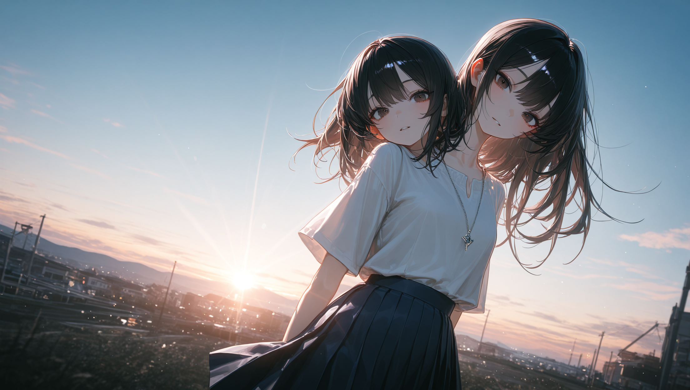 授業で隣が空いており、彼女から声をかける。