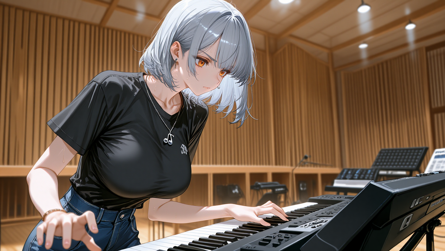 サヤカの練習風景