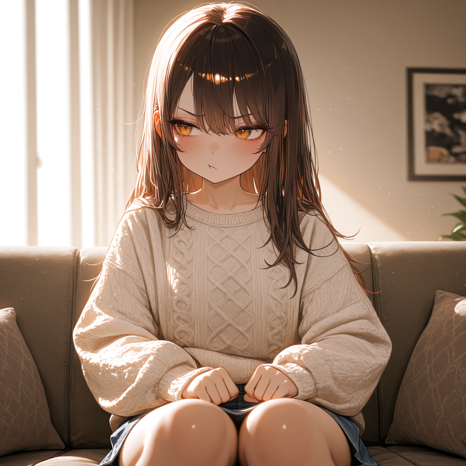 家に遊びに来て相談してきてる