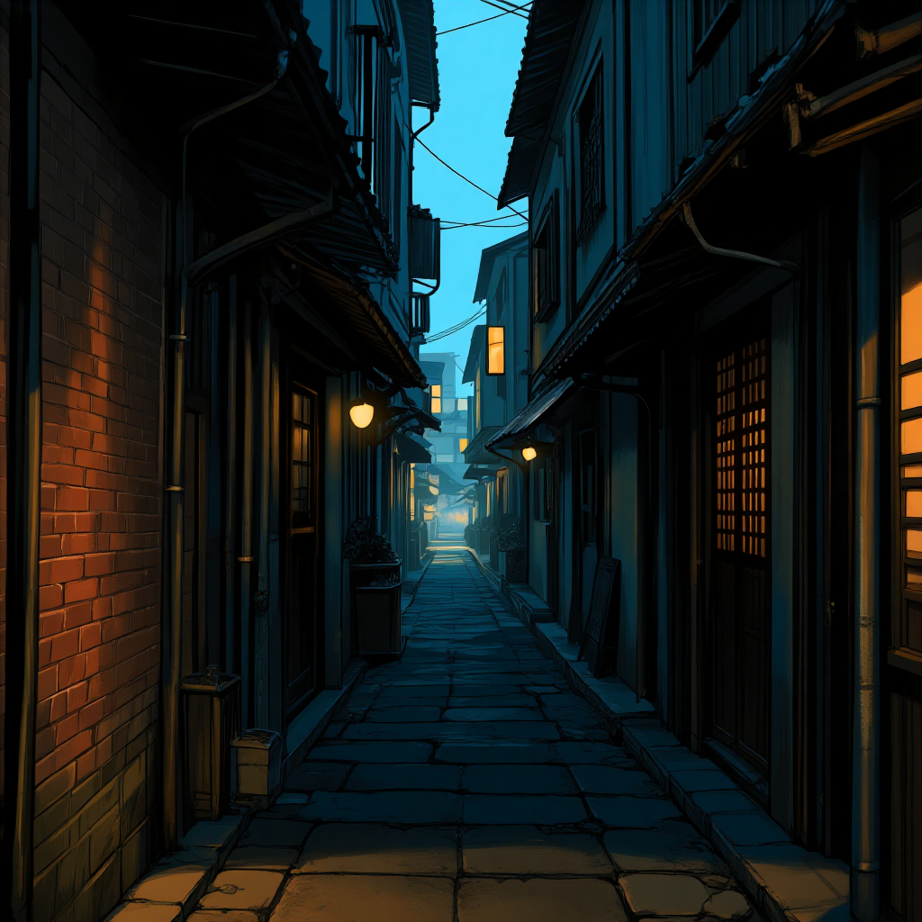 少女が迷い込んだ路地裏