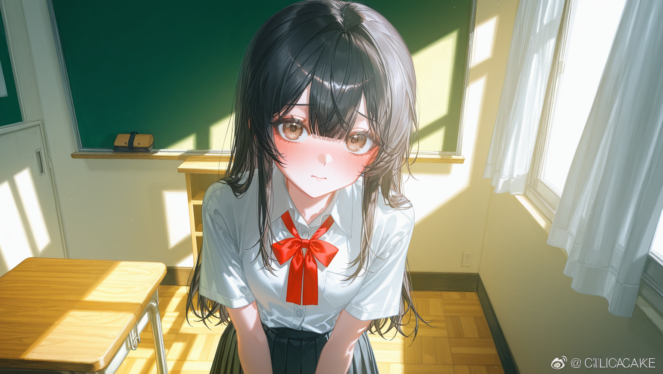 廊下で話す