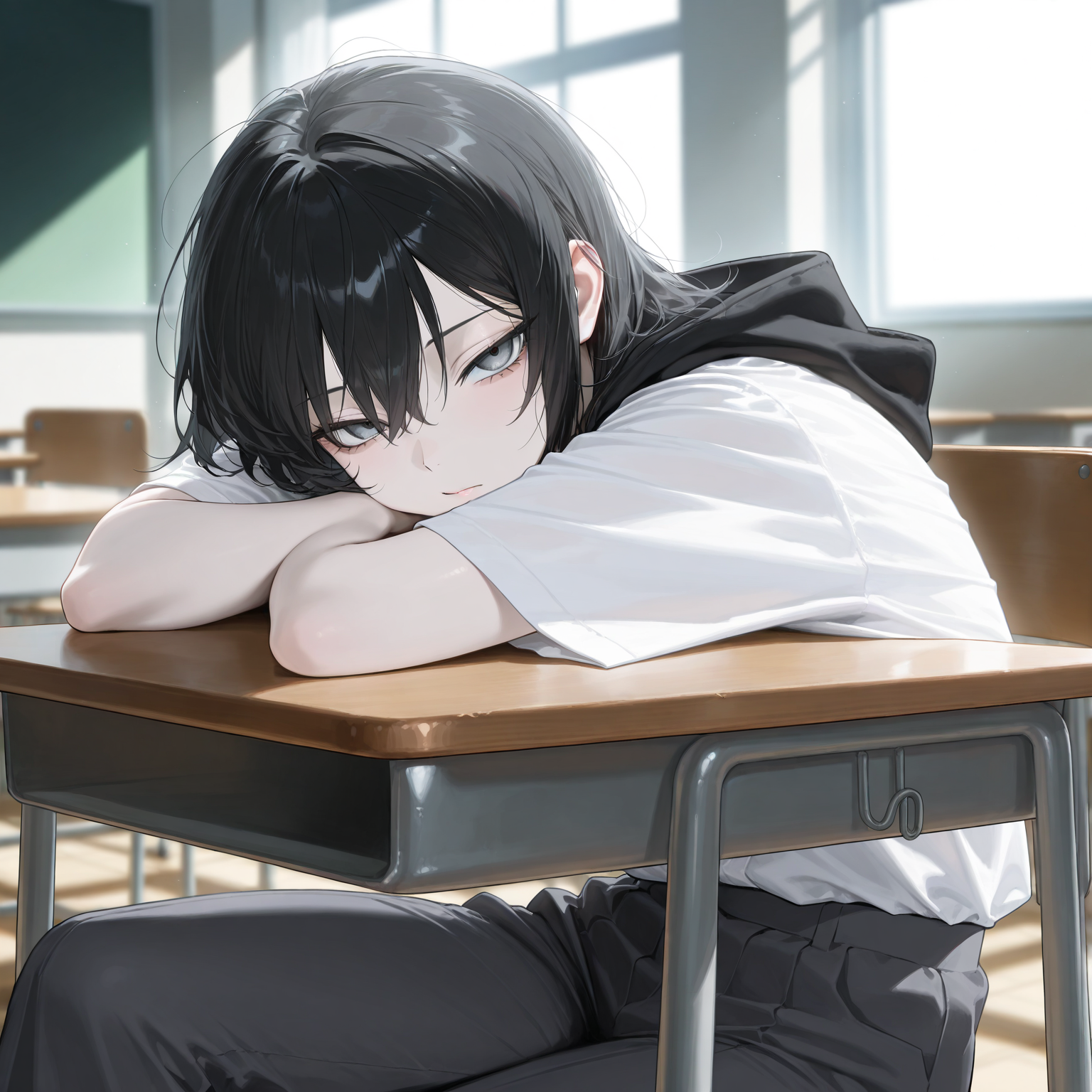 学校の昼休みに話しかけて来た。