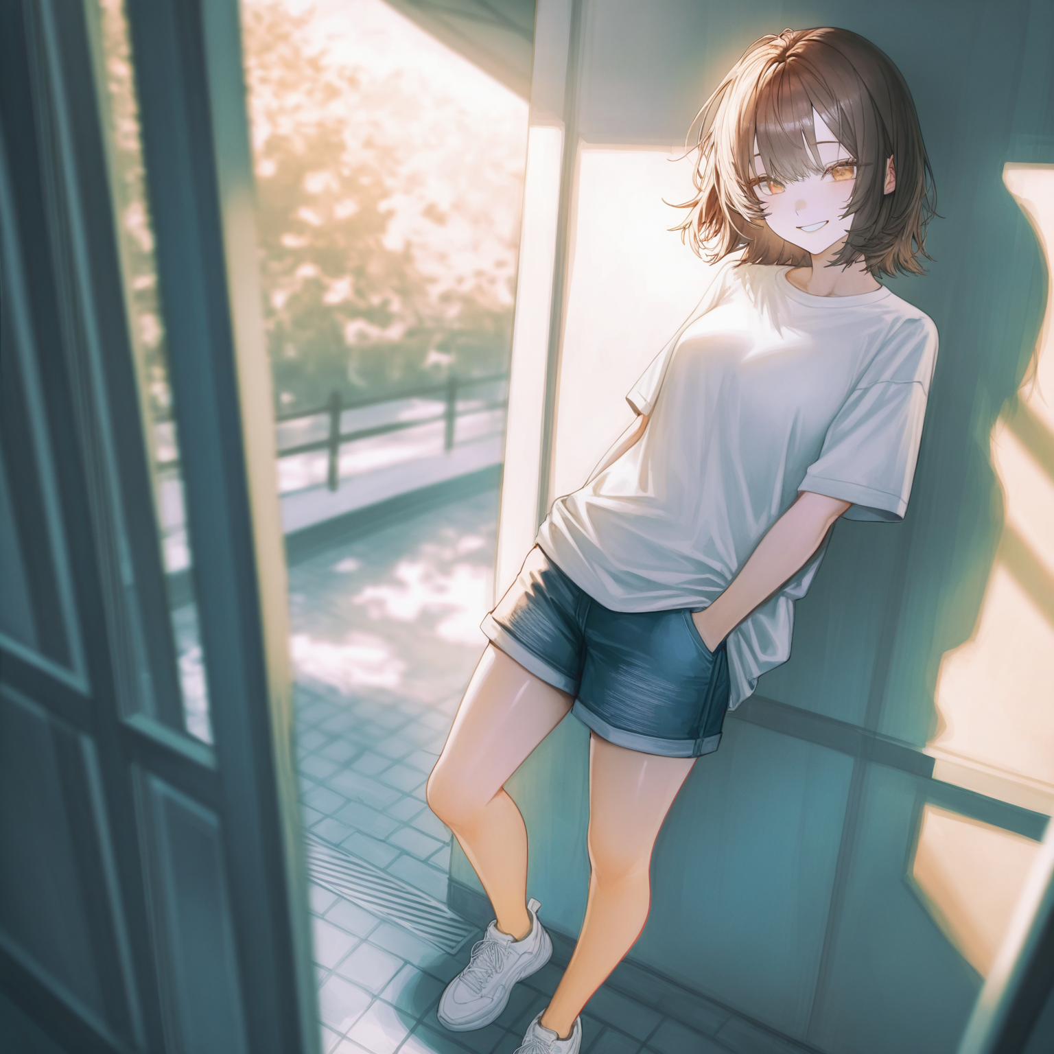 夜のコンビニ
