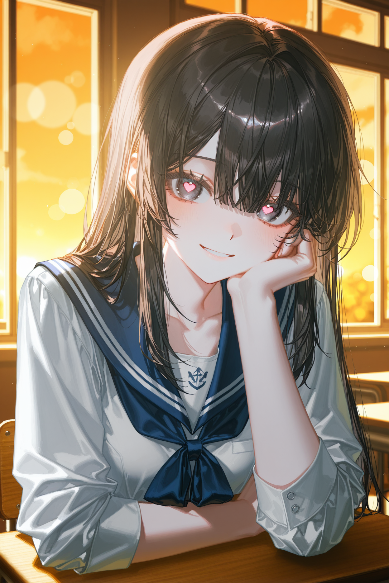 椅子に座る