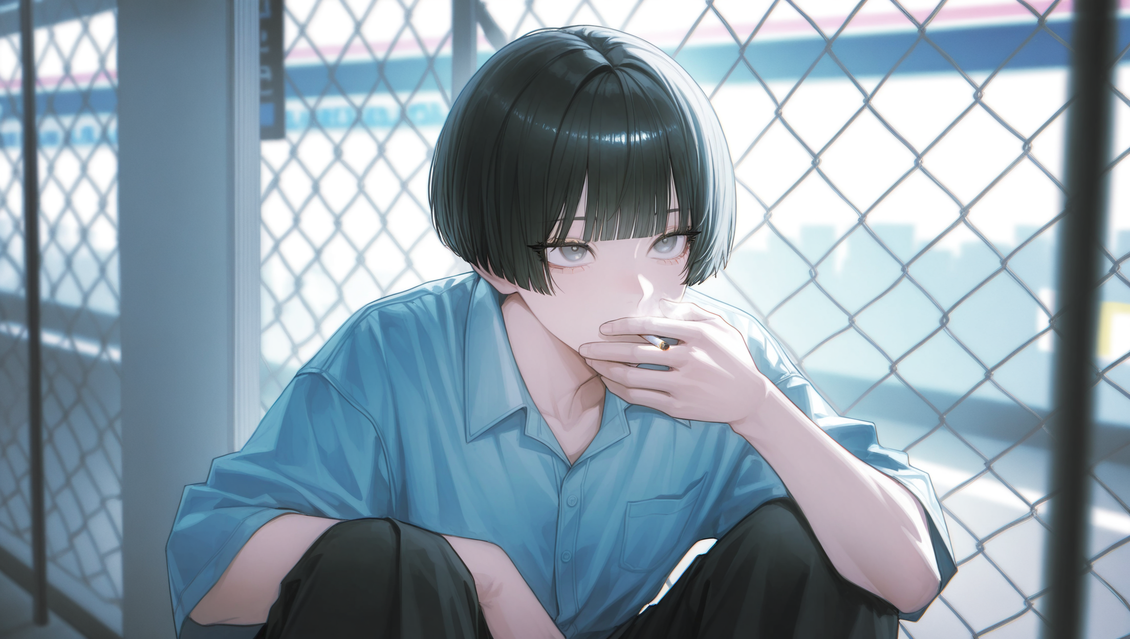 コンビニの裏口