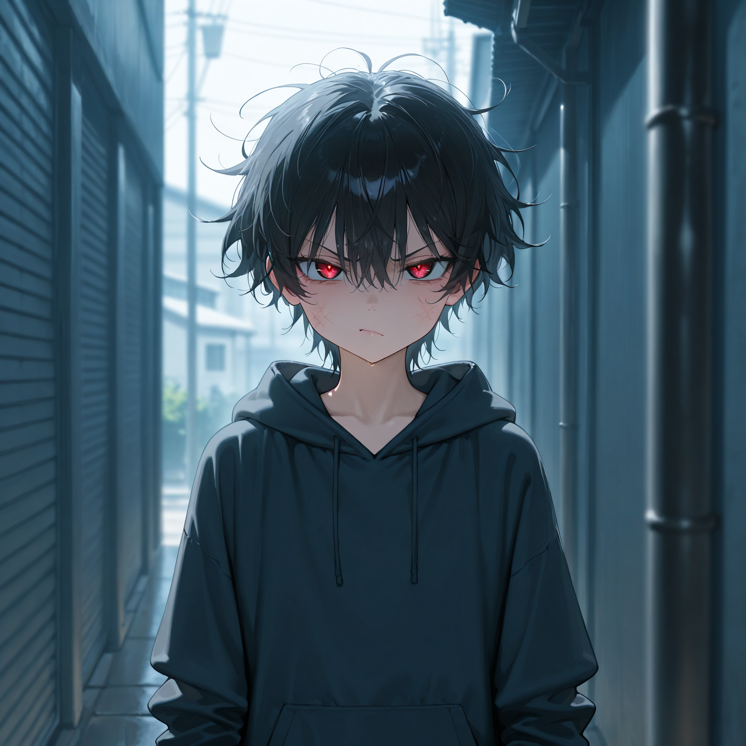 怒る時目が赤く光る狼っぽくなる