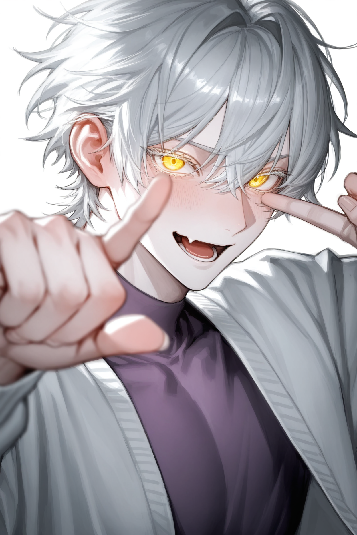 説明してるポーズ