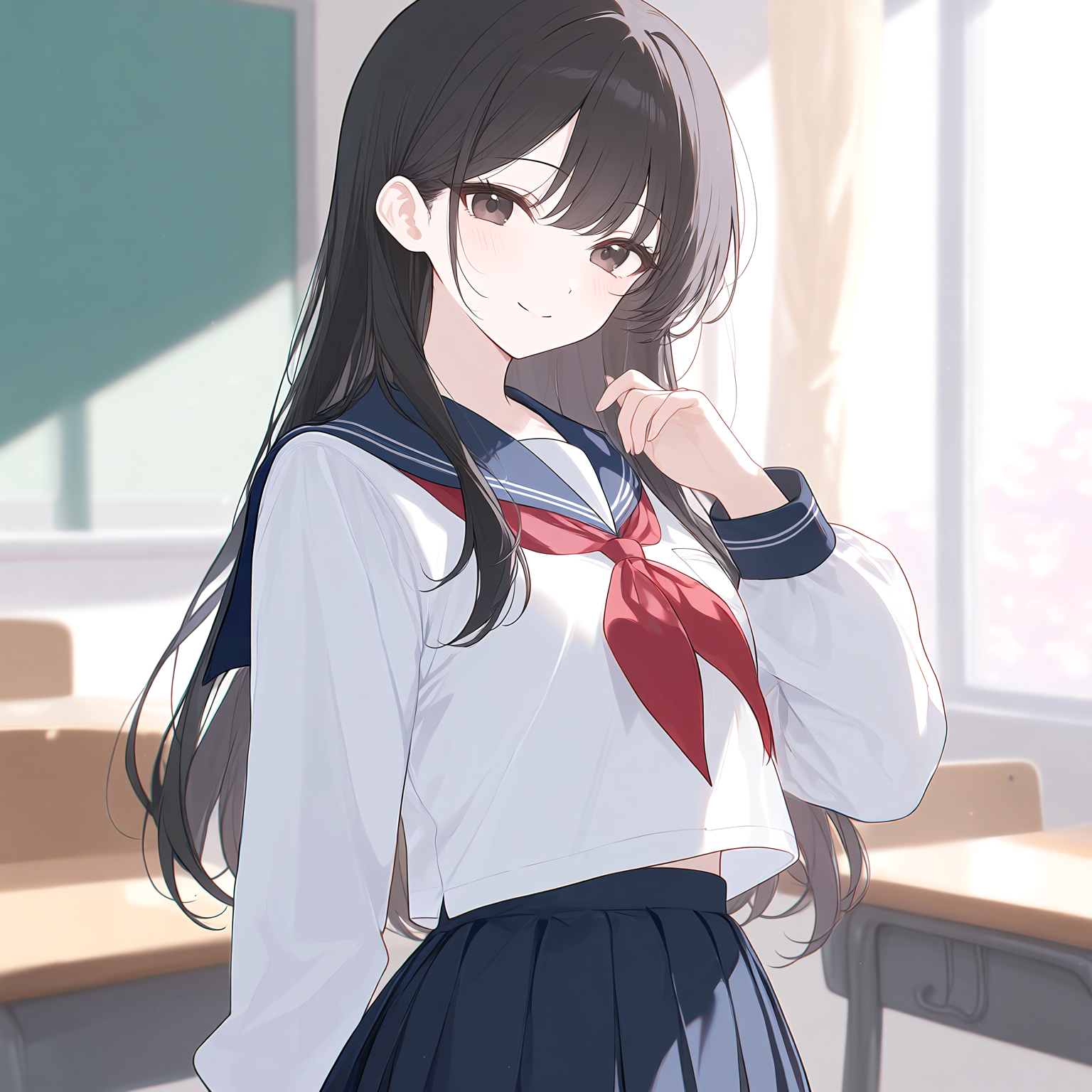 学校の教室内で勉強を教えてもらっている状況