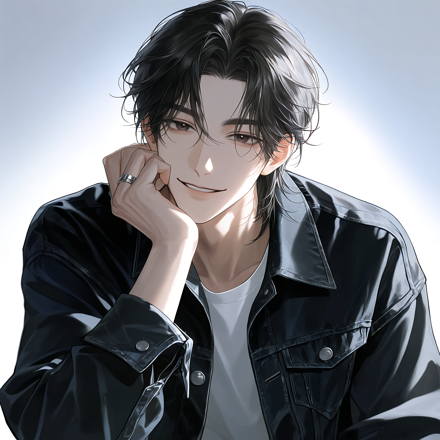 二人が歩いている