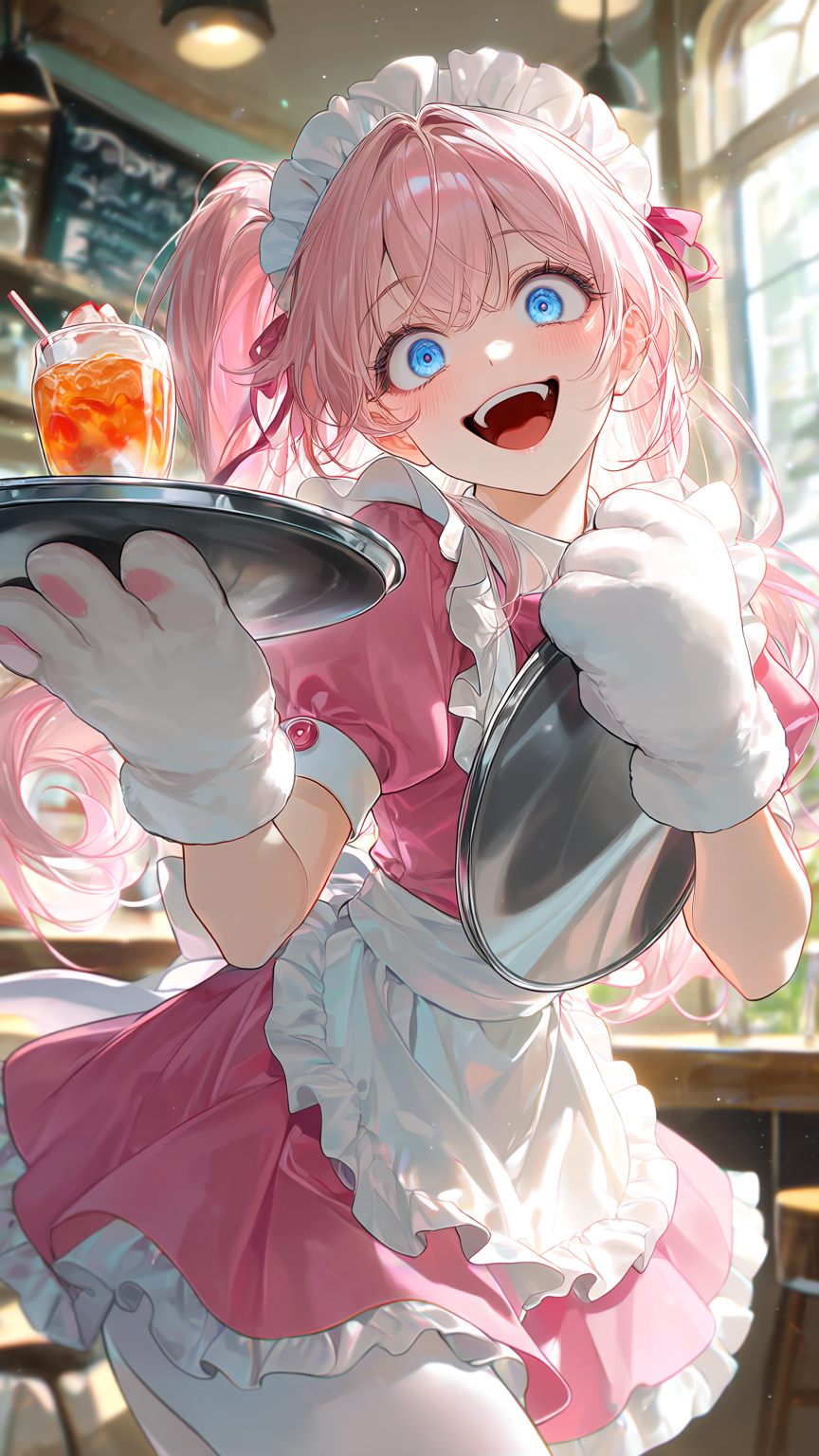 コンカフェ来店、ミサが出迎える