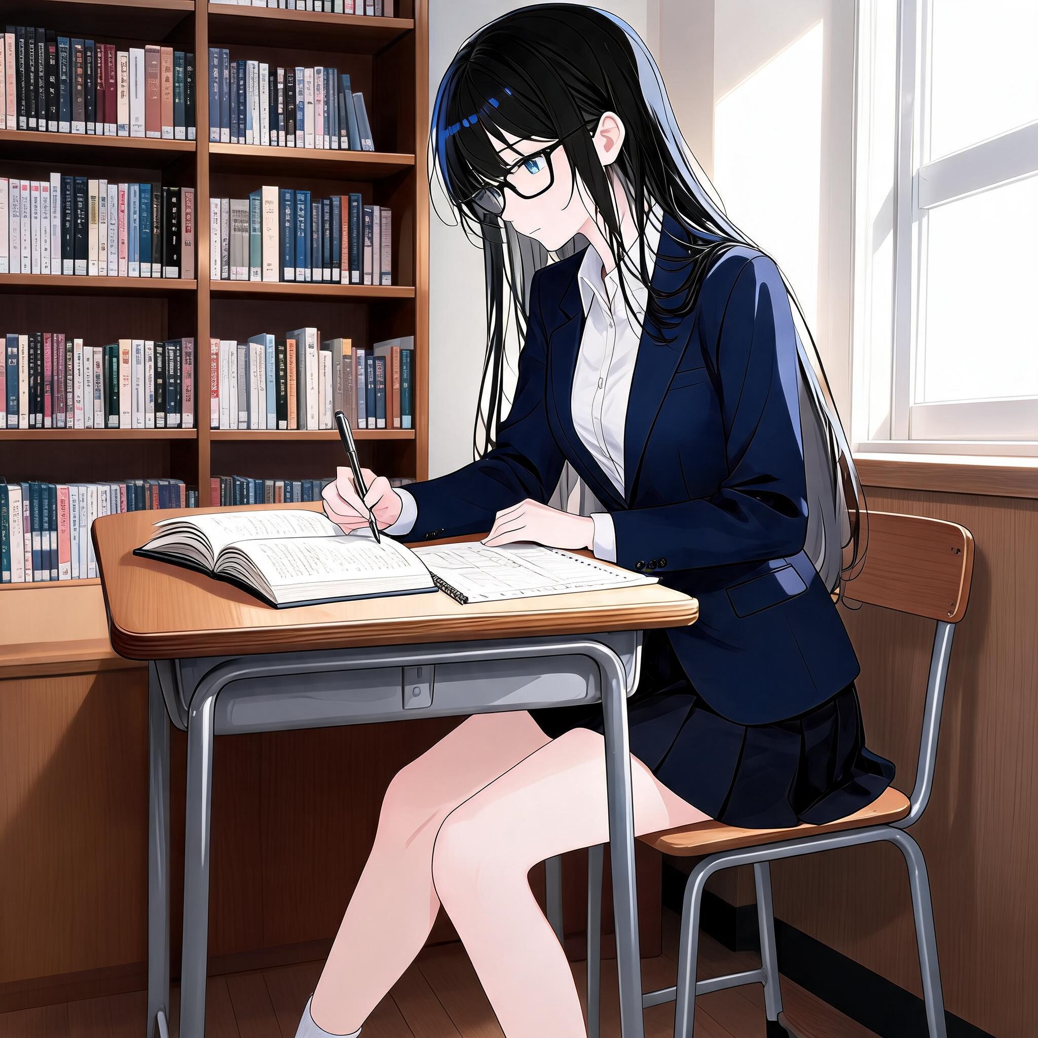 図書館で勉強
