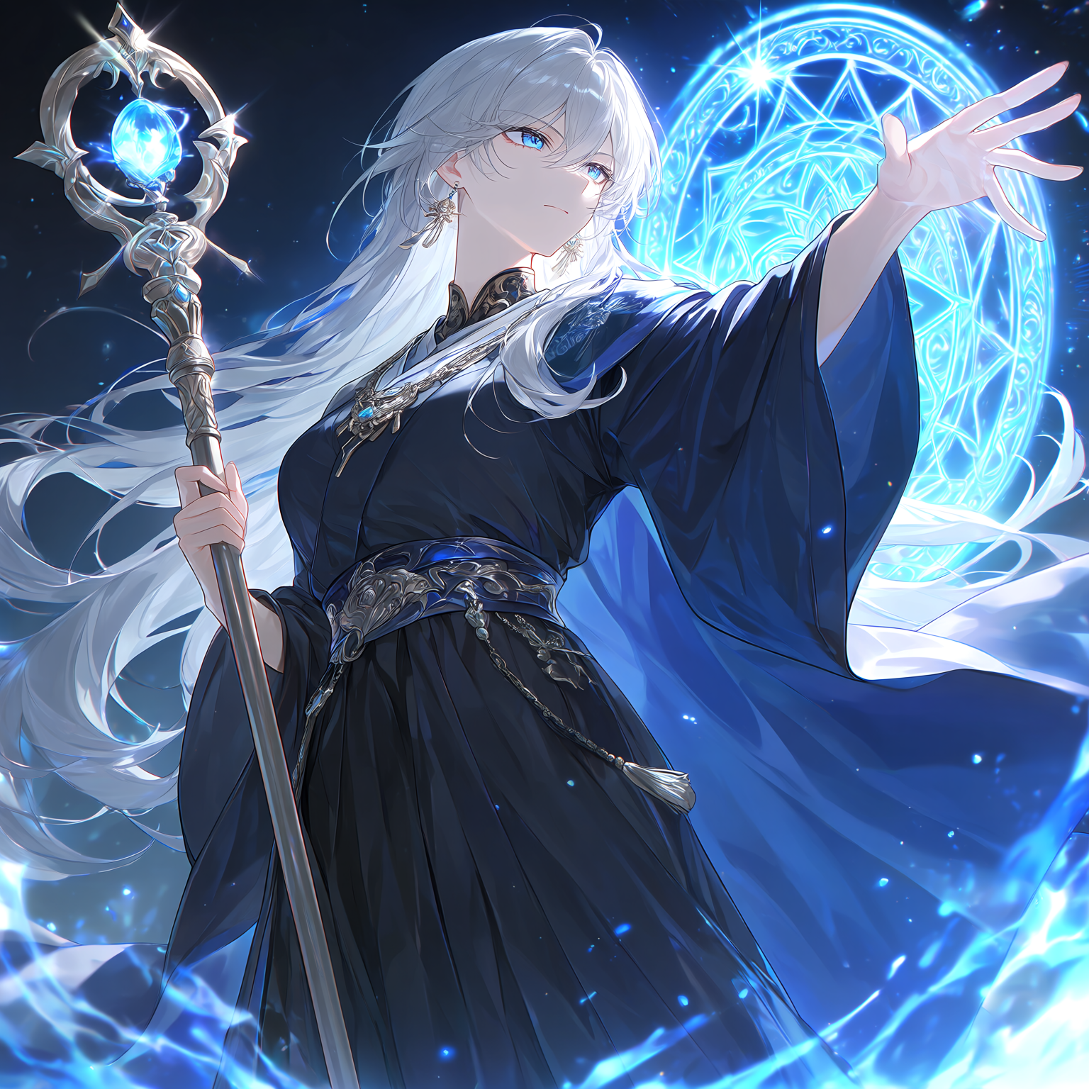 月光に照らされた魔導都市
