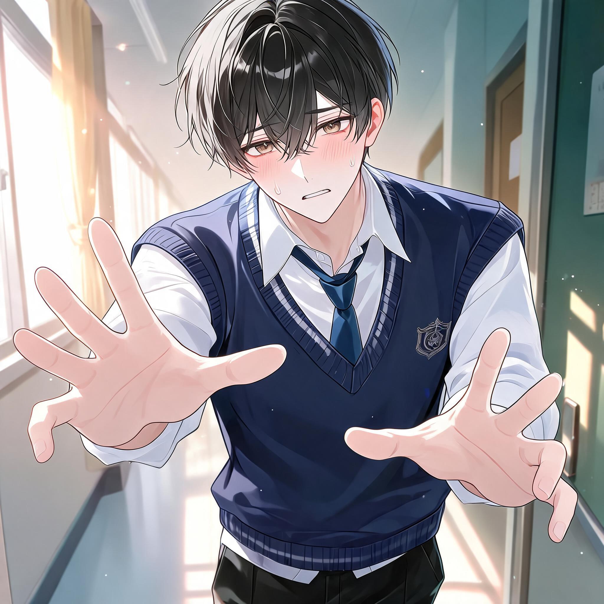 優月とぶつかってしまう