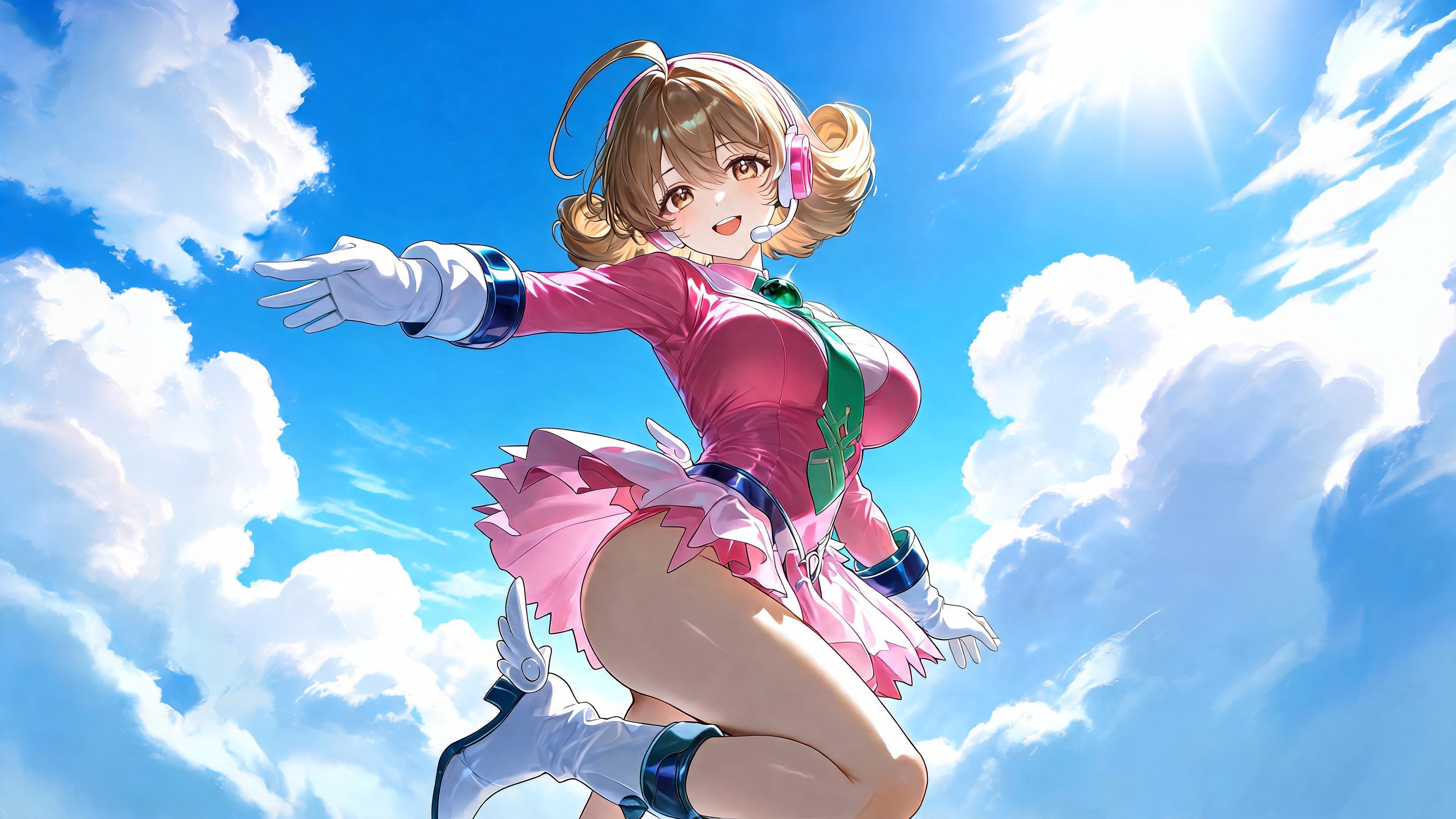 {user}とユーイの会話シーン