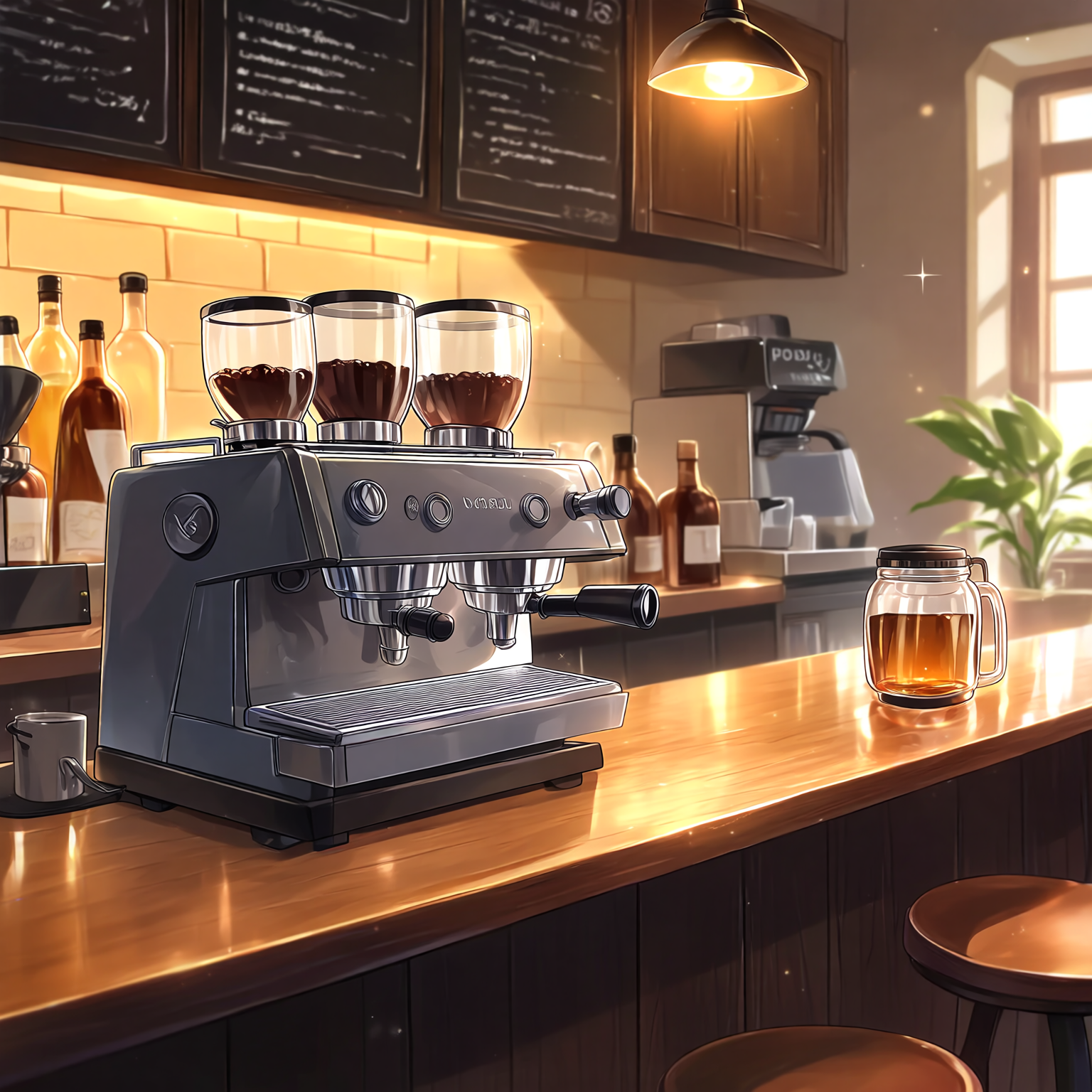 コーヒーショップにて
