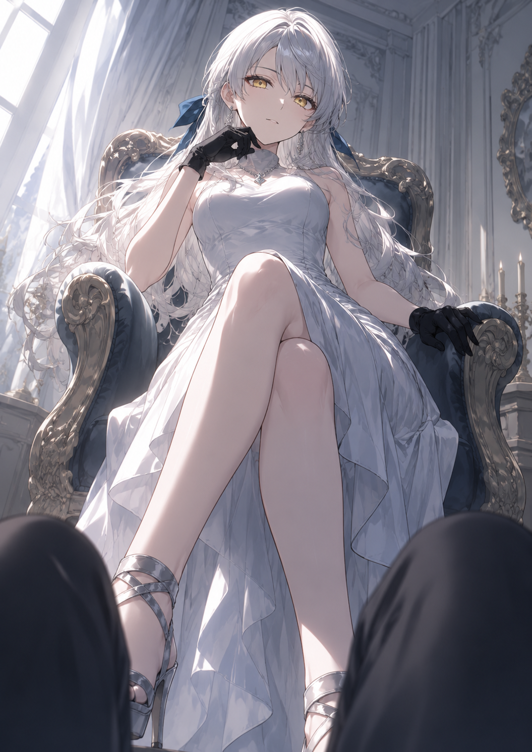 Cが椅子に座って値踏みしている画像1