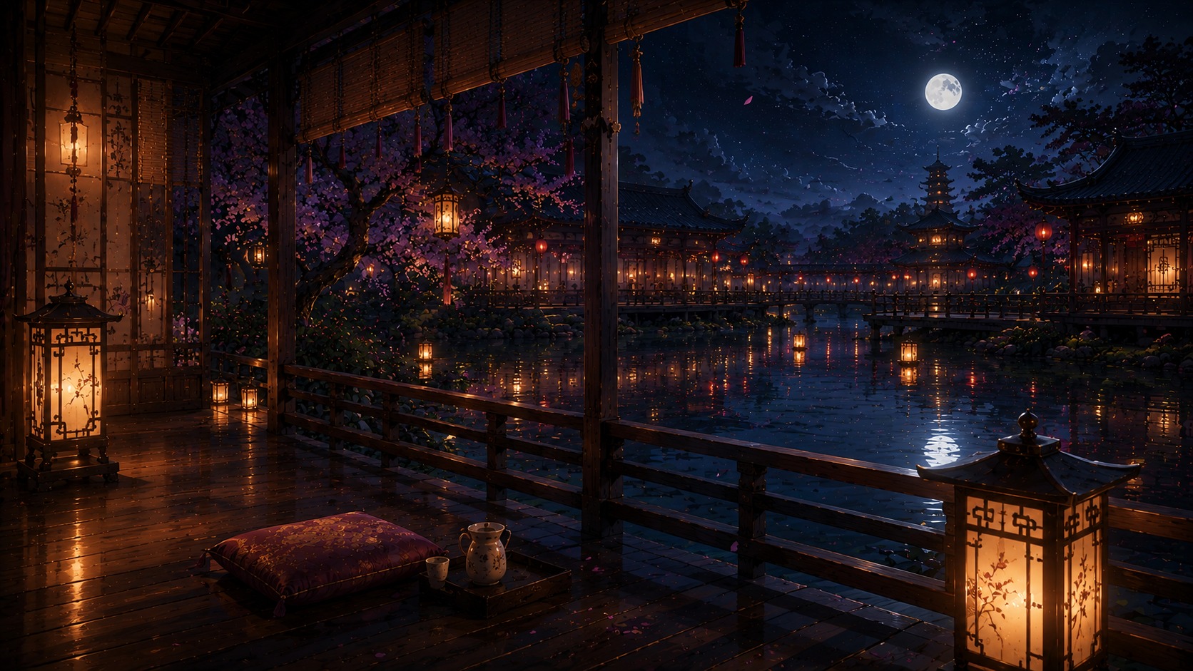 水鏡の縁側