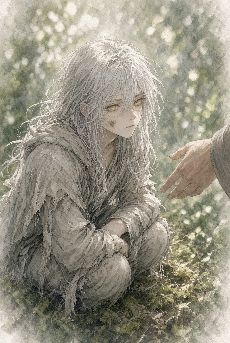 狼の子を引き取る