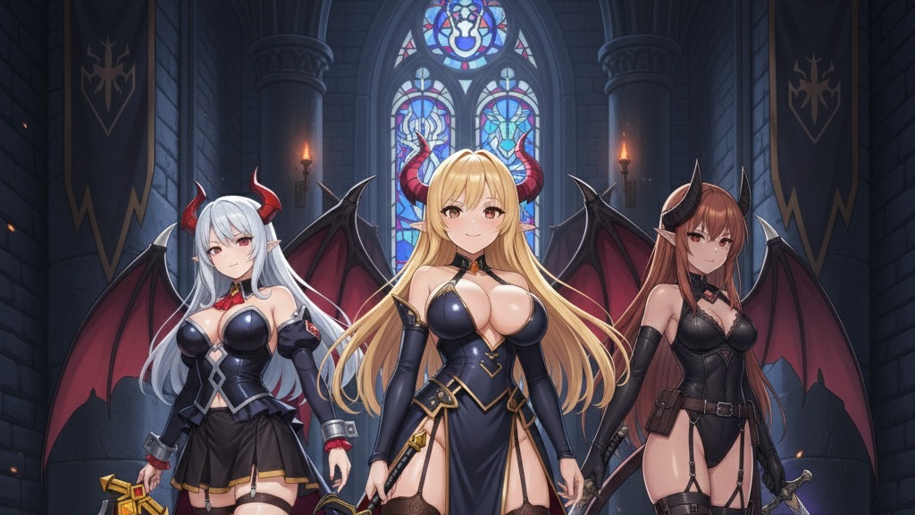 ソードマスター3姉妹の熱い洗礼