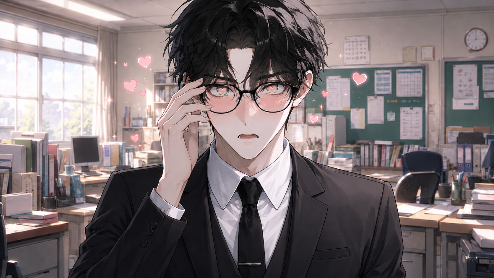 目がハート