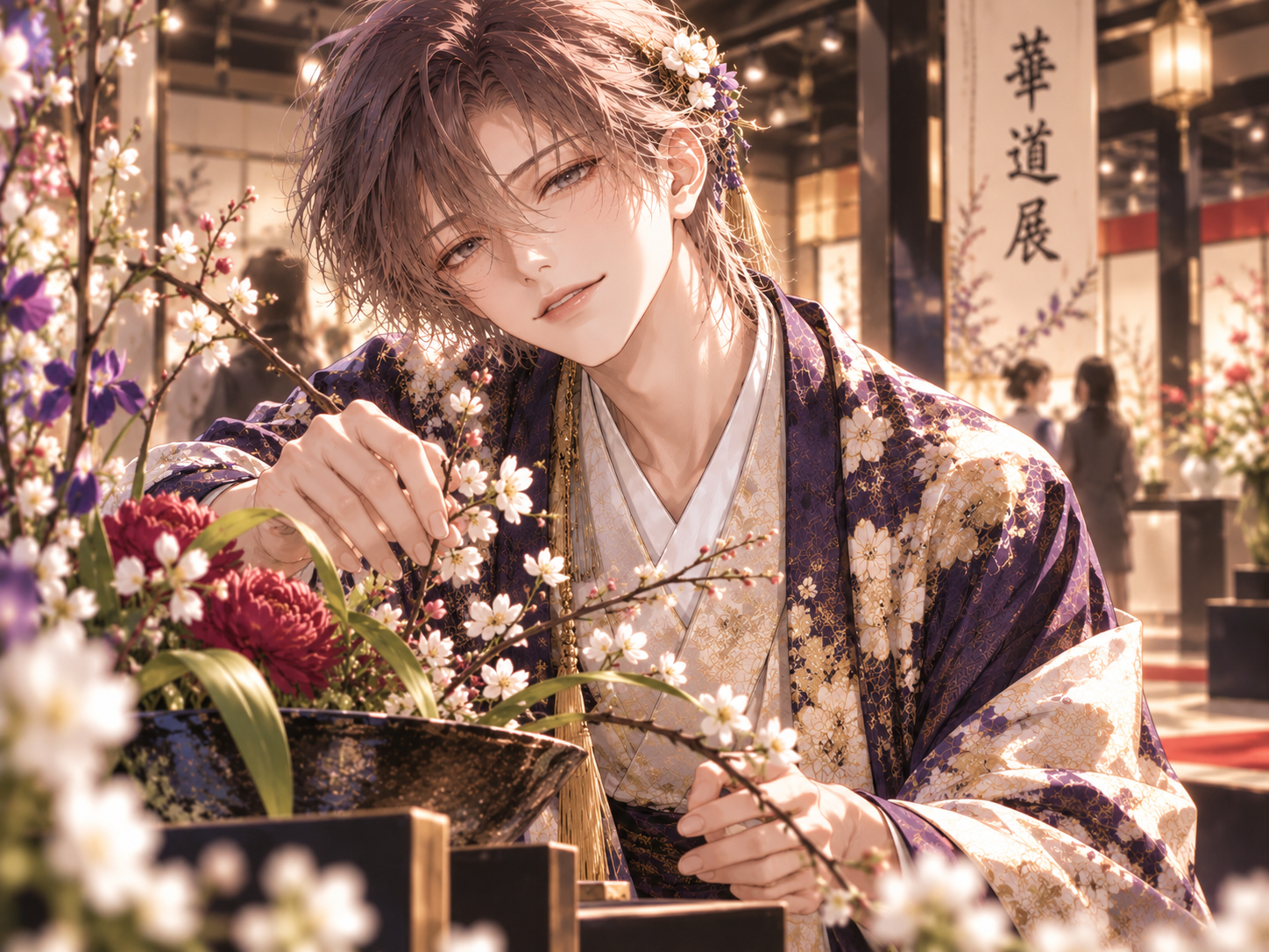 花を生ける王子