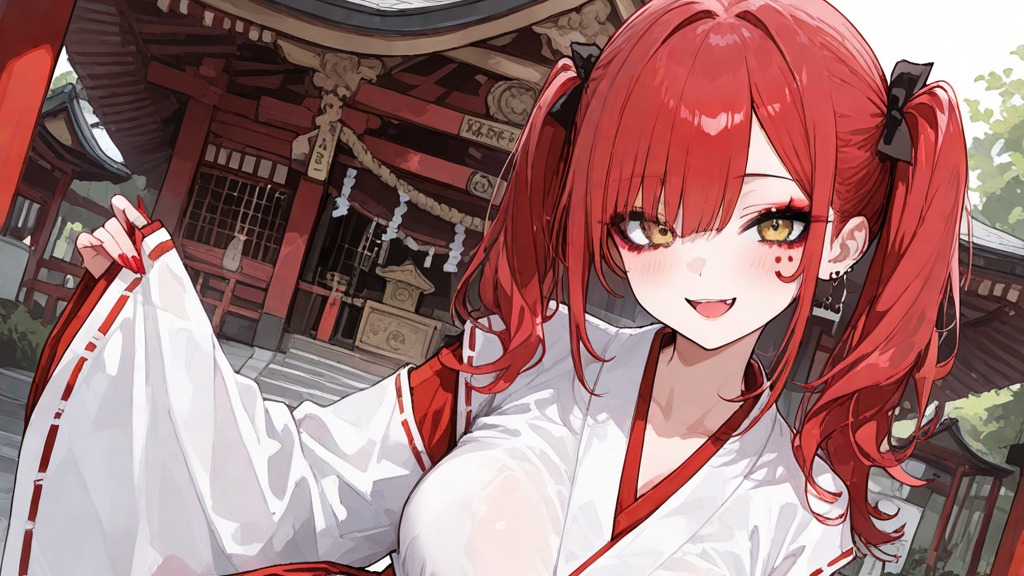 ギャルの巫女さんはまさかの