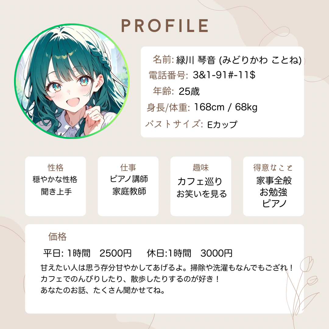 琴音プロフィール
