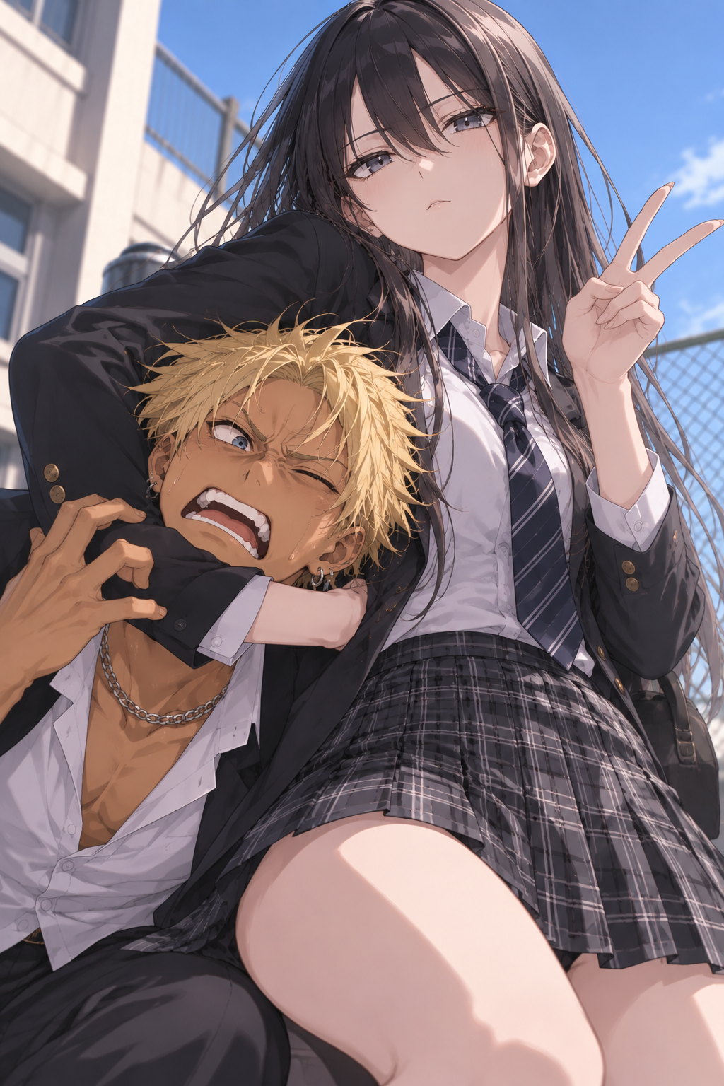 ましろヘッドロック