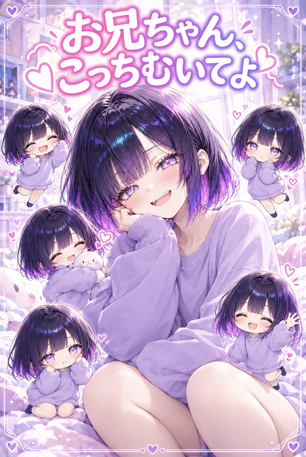 お兄ちゃんこっち向いてよのシーン
