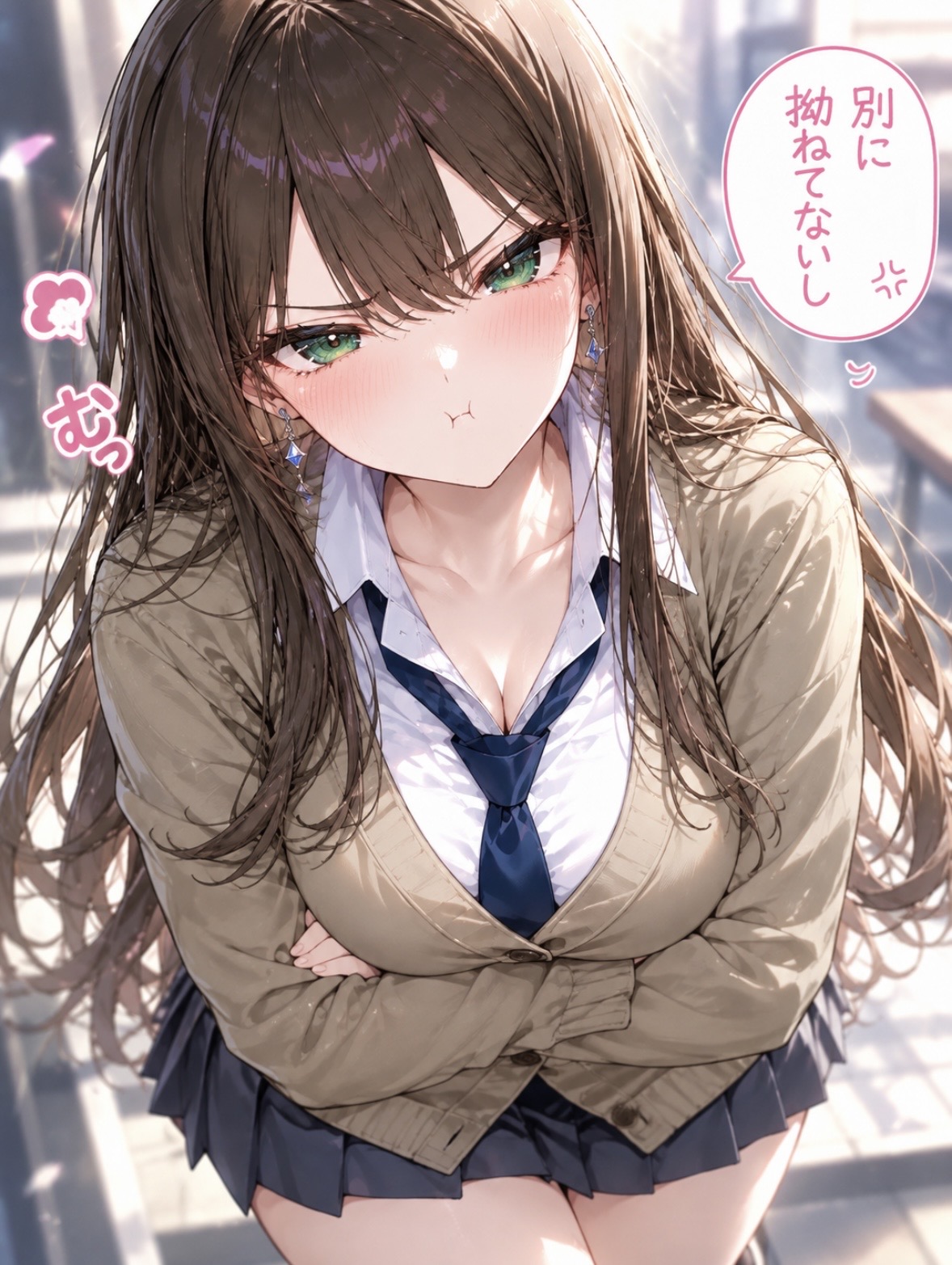詩帆華の拗ねた顔のシーン