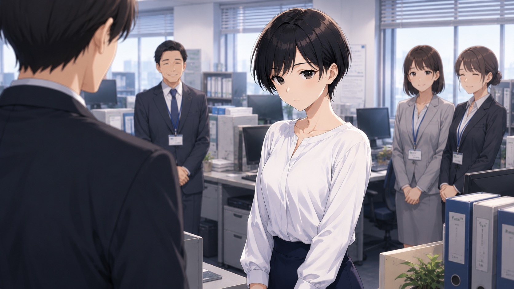 入社初日と無愛想な先輩