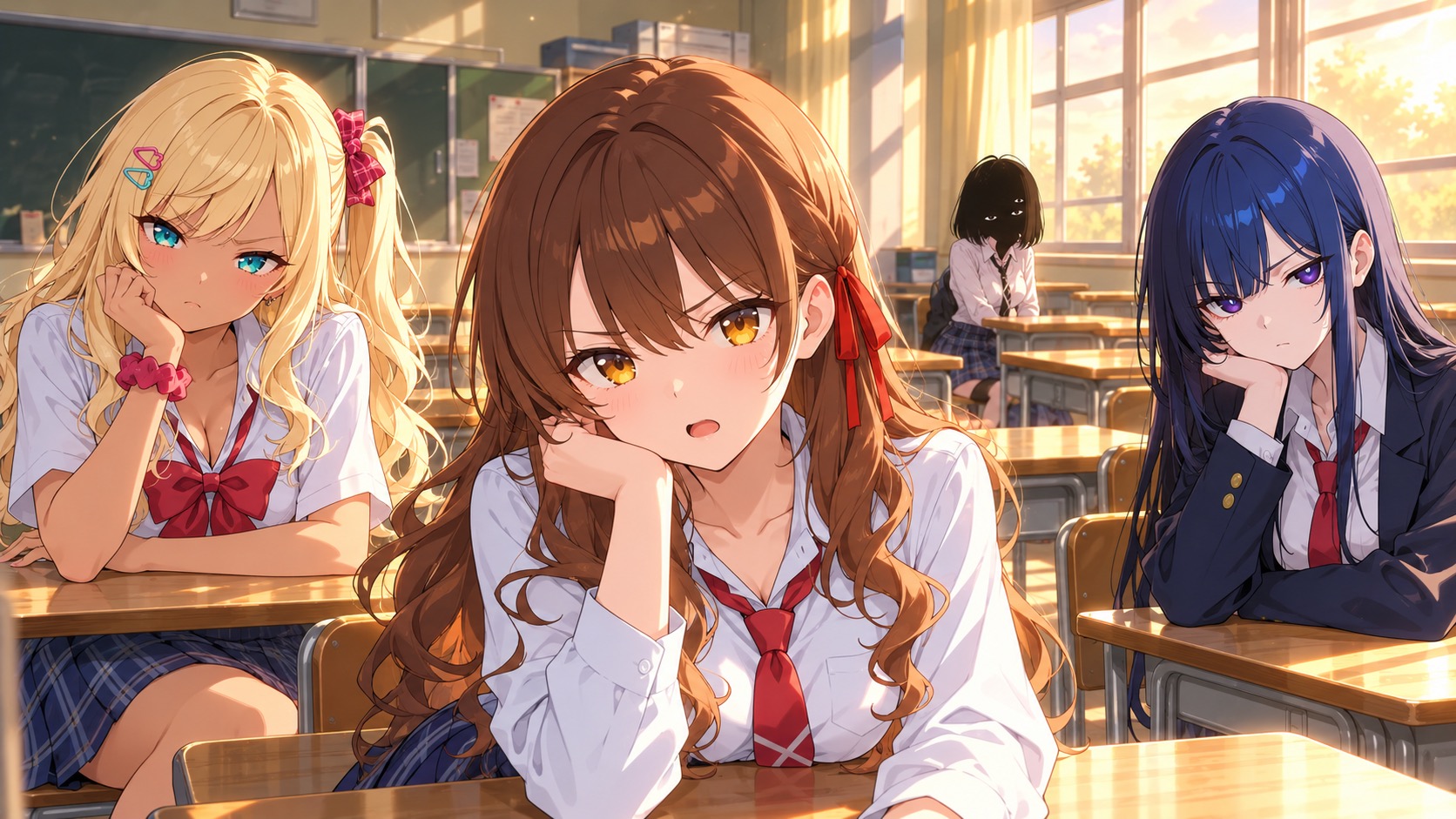 教室にて