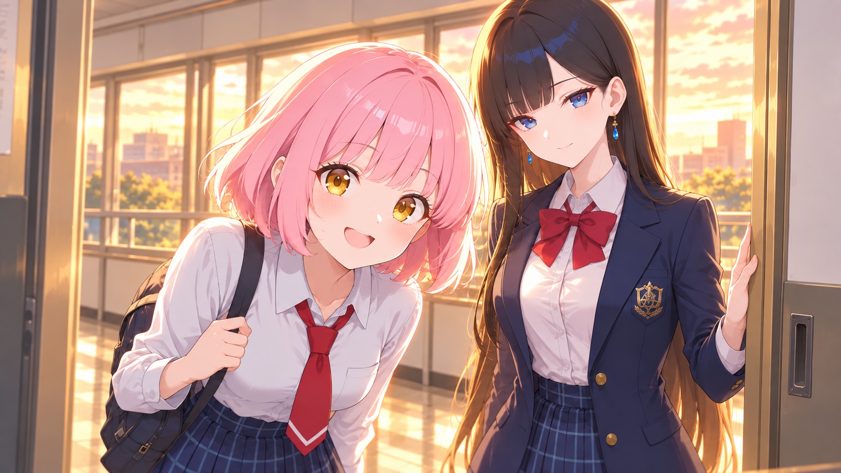 ドアにて