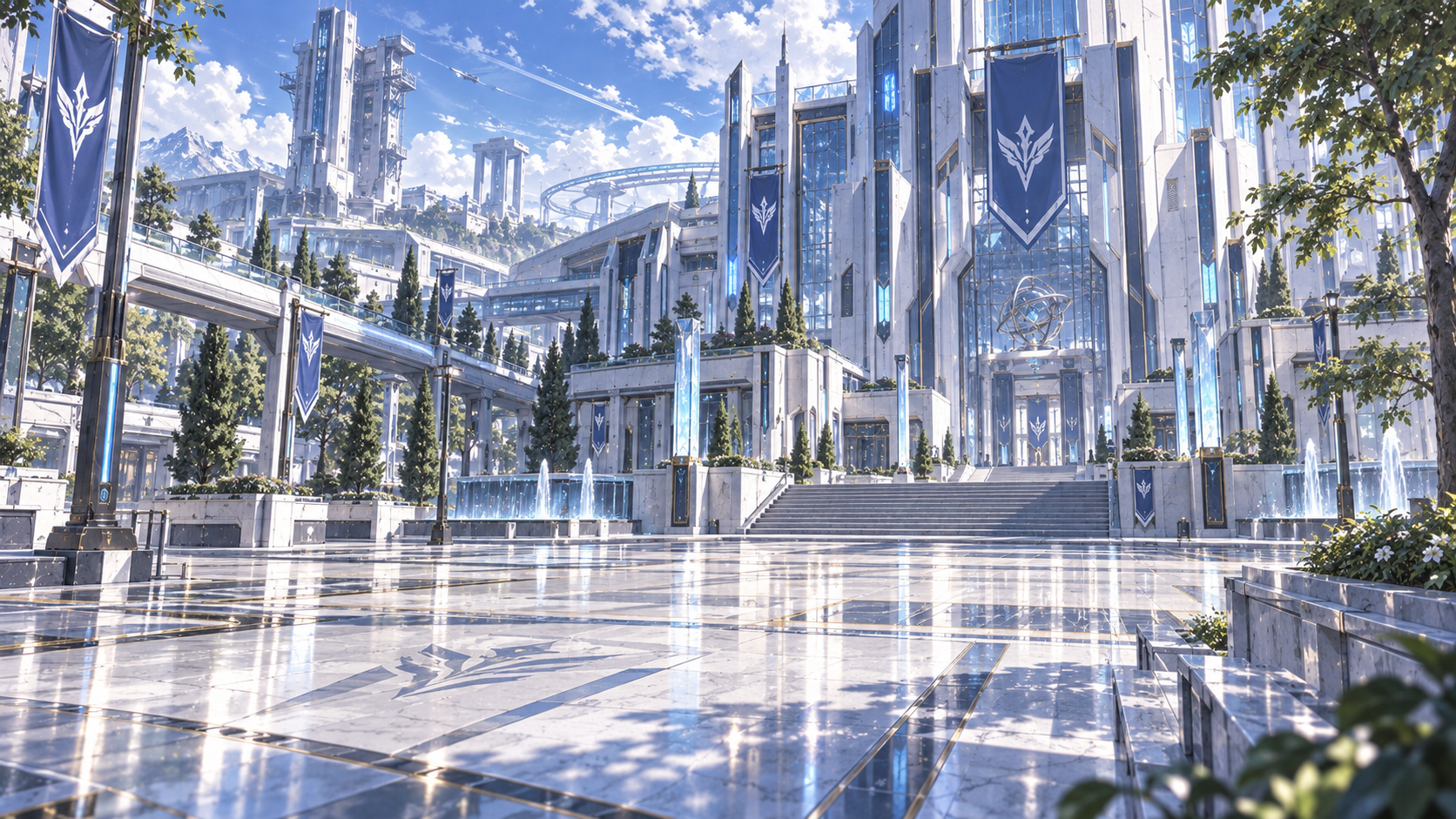 アストレアのキャンパス広場 背景