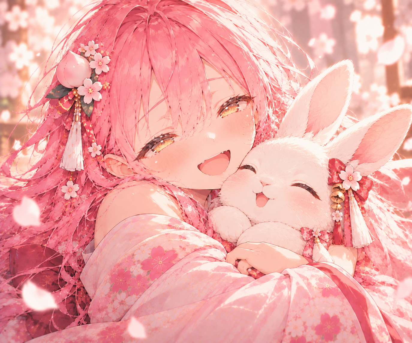 モモカグヤ抱っこ
