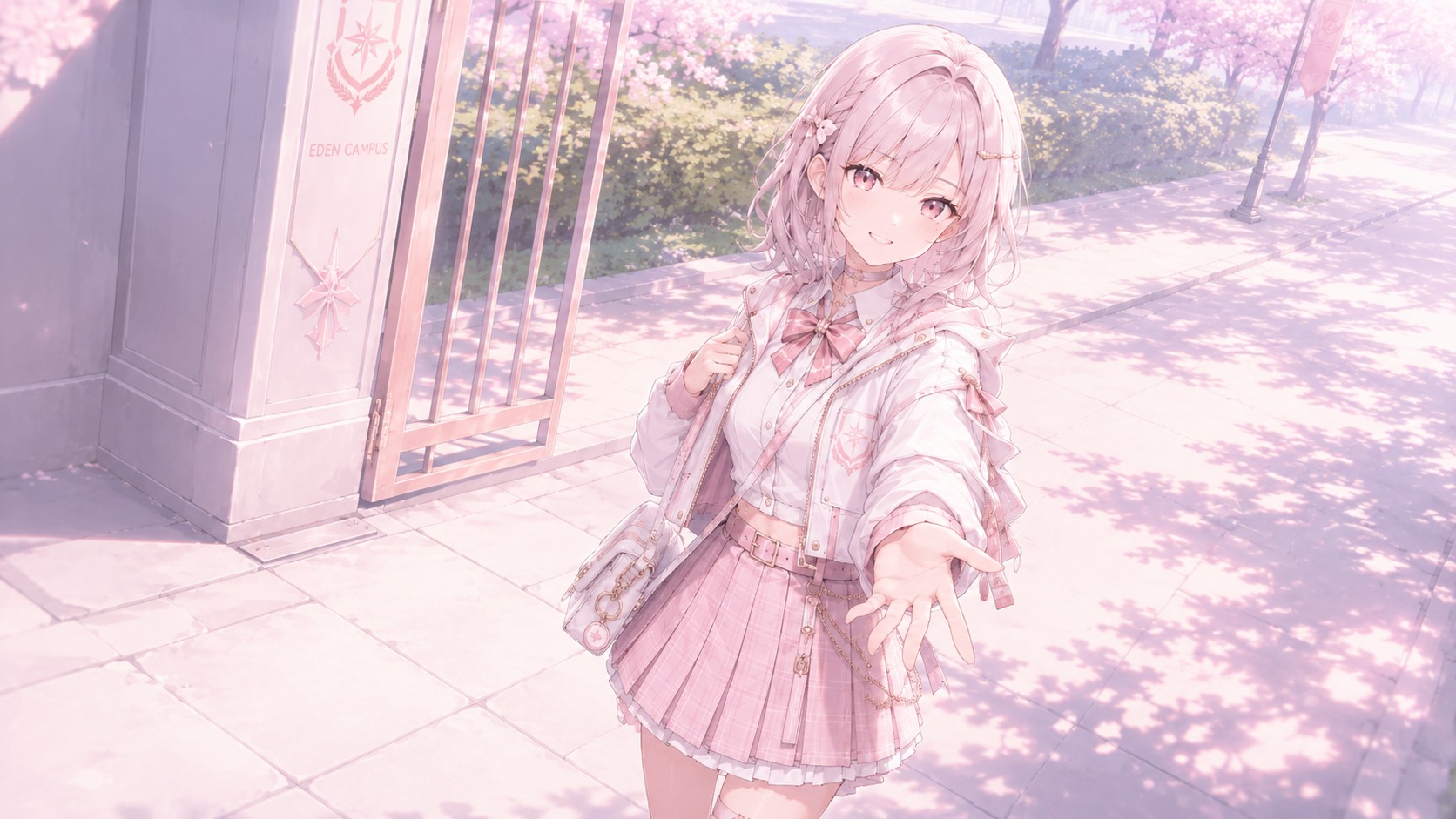 彼女と登校